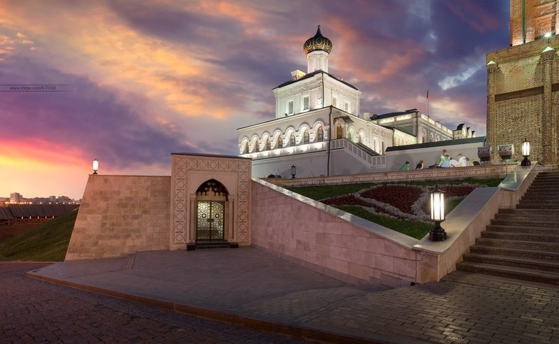 казань, россия, татарстан, артем мирный, архитектура, artyom mirniy, capriccio, photoartist, , каприччио, фотохудожник, veduta, ведута Дворцовая церковь Казанского кремляphoto preview