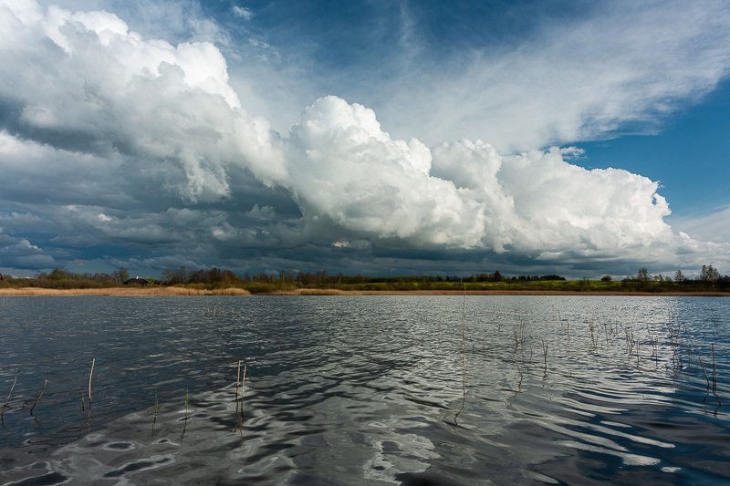 clouds,lake,reflection,white,blue,cloudscape photo preview