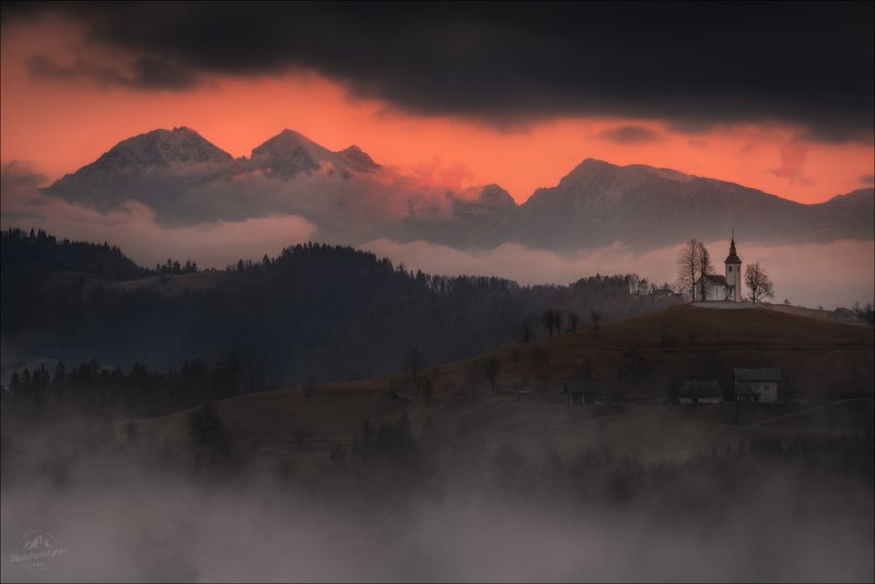 словения, slovenia, церковь св.томаша, saint thomas church above praprotno, savinja alps, st.tomaž nad praprotnim, škofja loka, upper carniola Одним словенским утром ..photo preview