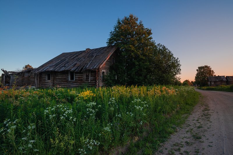 великий двор,вологодчина,кема,север,лето, Тихий июньский вечер.photo preview