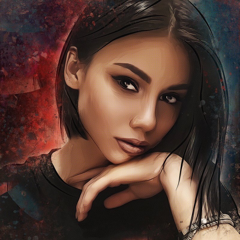 арт-портрет по фото из инстаграмаphoto preview