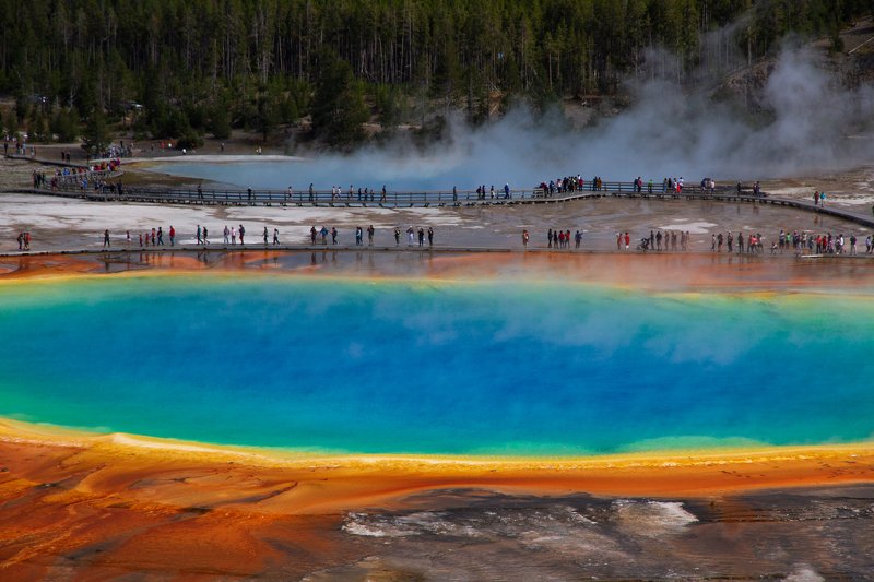 grand prismatic spring,Yellowstone National Park, nature grand prismatic springphoto preview