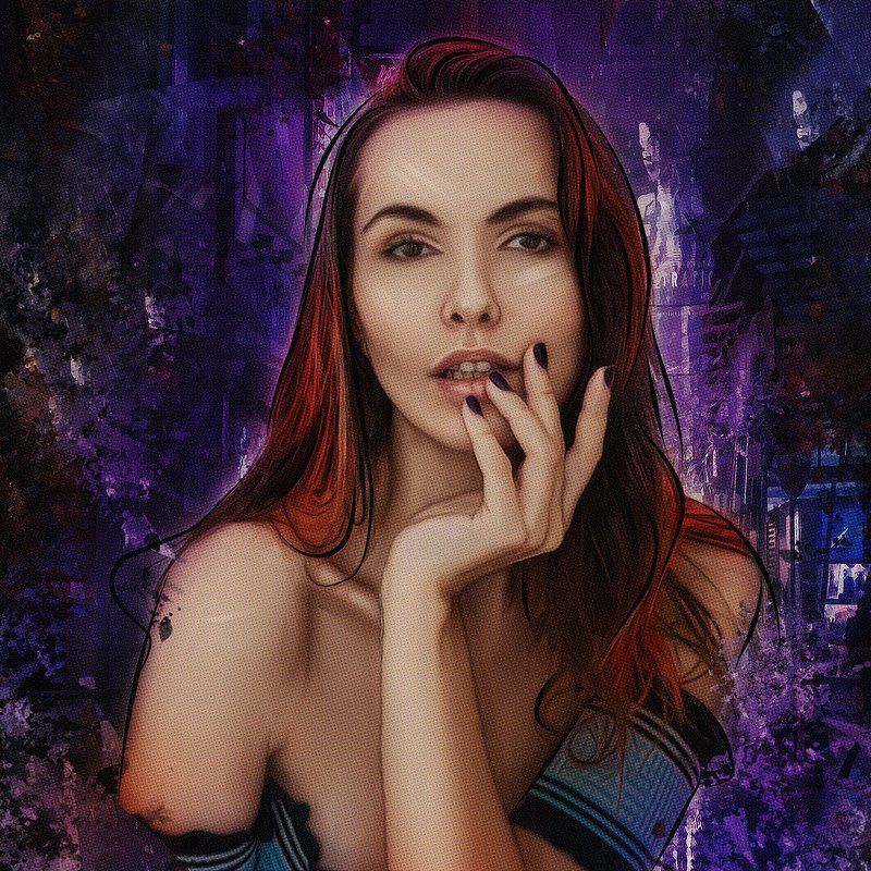 арт-портрет по фото из инстаграмаphoto preview