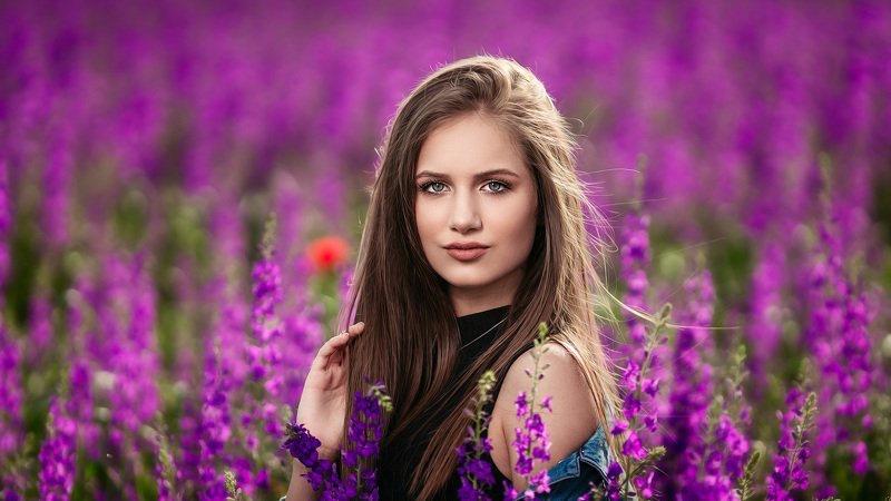 Bright Eyes, Blonde, Slav, Bulgarian, Girl, Teen, Beauty, Outdoor Portraitphoto preview