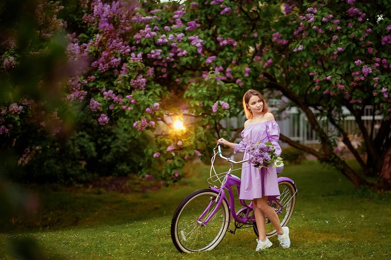 портрет, сирень, цветение Сирень фото превью