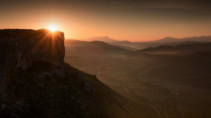 крым, весна, качи-кальон, фототур, рассвет, солнце, скалы, чатыр-даг, landscape, mountain, sun, dawn. Рассвет на Качи-Кальонеphoto preview