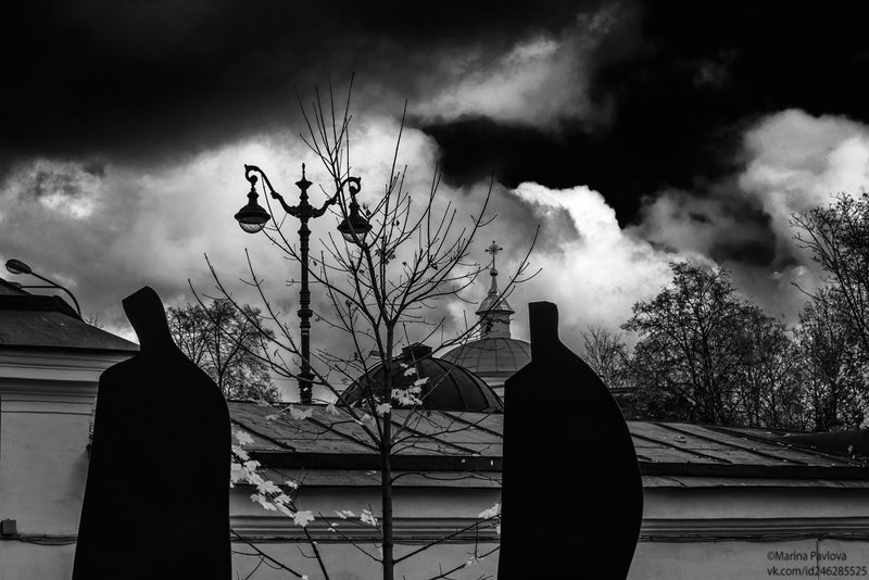 город, петербург, музей городской скульптуры, чёрно-белое фото,чб фото Пандемия...photo preview