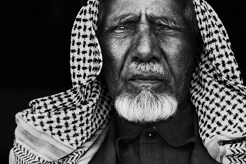 saudi arabia, saudi, old man, portrait, bw Saudi Old manphoto preview