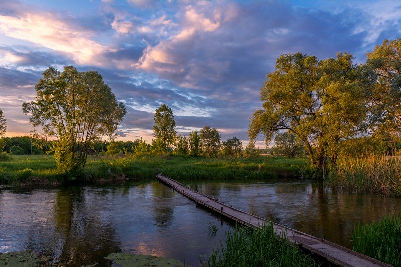 река нежеголь,шебекино,вечер,закат ***photo preview
