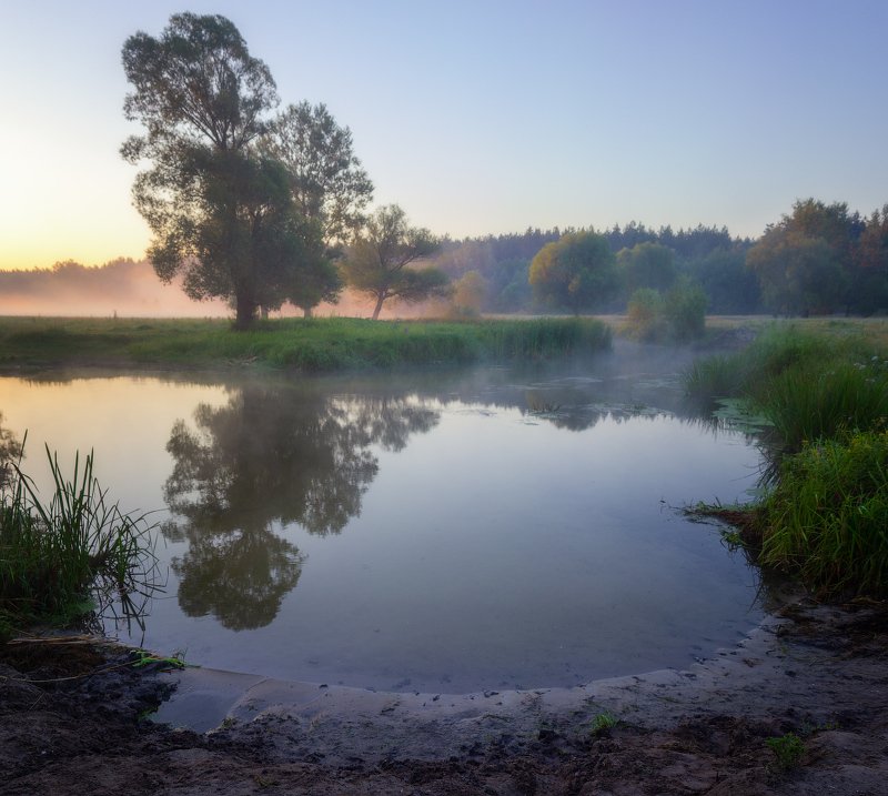 пейзаж, утро, туман, волчья, природа, река, landscape, morning, fog, nature, river Утро на реке Волчьяphoto preview