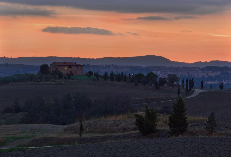 италия, тоскана, закат ***photo preview