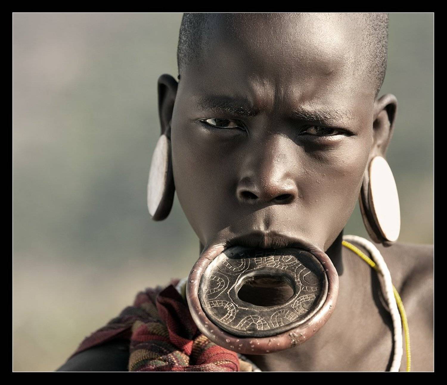 эфиопия, женщина, племя, мурси, Виктория Роготнева