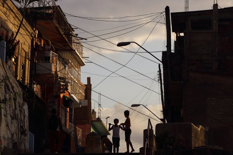 Гавана, Сантьяго, Сантьяго де Куба, силуэт, тень, Куба, улица ***photo preview