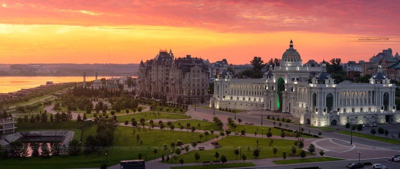 казань, россия, татарстан, кул шариф, артем мирный, закат, небо, солнце, арт, архитектура, artyom mirniy, sunset, kazan, tatarstan, russia, кремль, kremlin, capriccio, photoartist, , каприччио, фотохудожник, veduta, ведута, дворец земледельцев Дворец земледельцев. Город Казань (Россия)photo preview