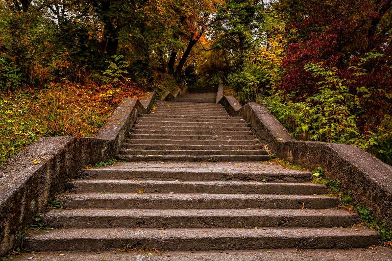 Лестница в осеньphoto preview