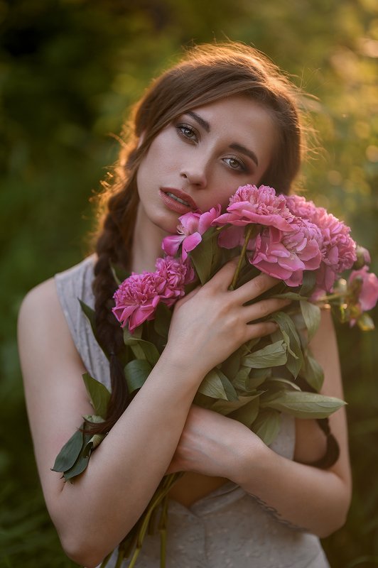 Portrait at sunsetphoto preview