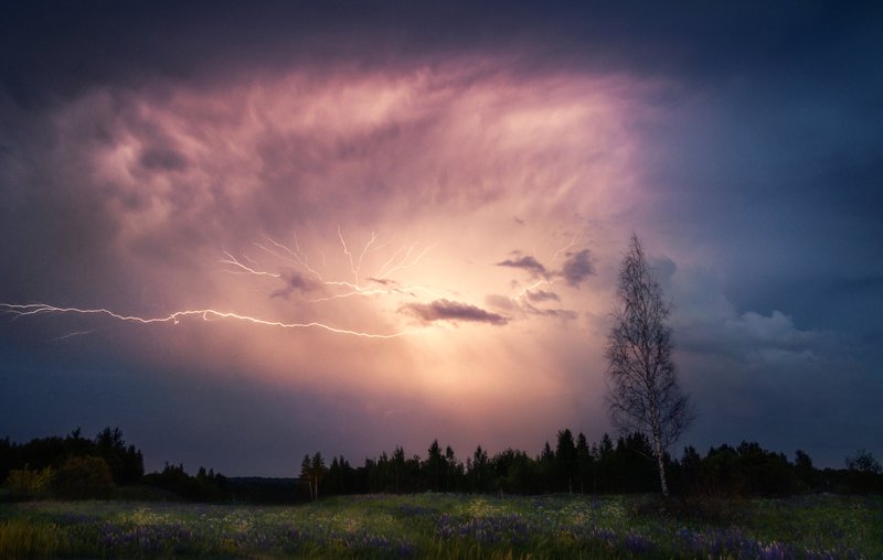 гроза, природа, пейзаж, небо, ночь, thunderstorm, nature, landscape, sky, night, Летние грозы фото превью