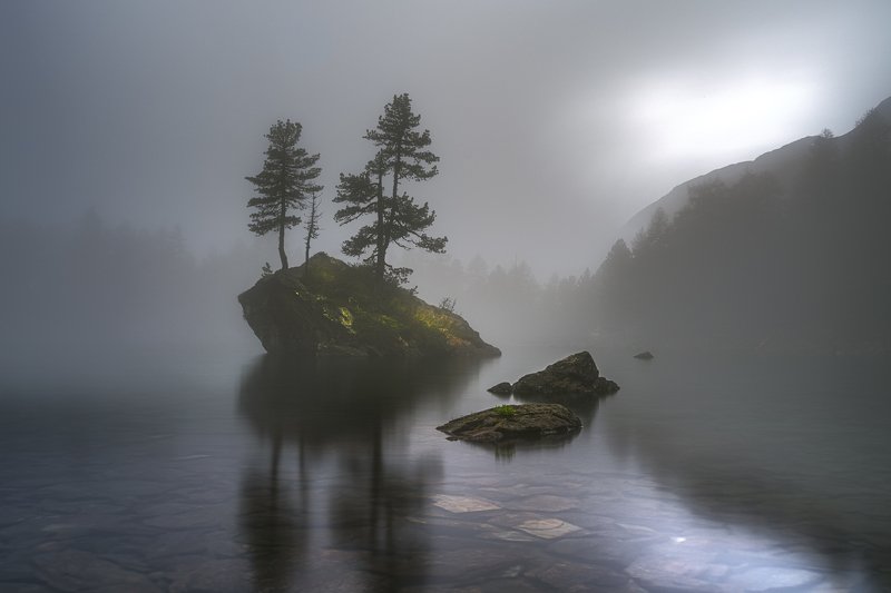 Fuji morning mist Switzerland saoseo Morning mistphoto preview