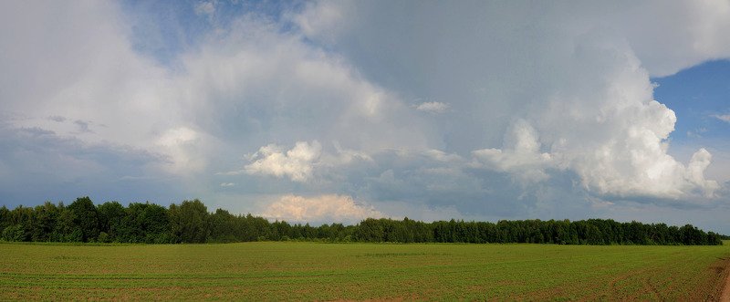 небо облака поле Летоphoto preview