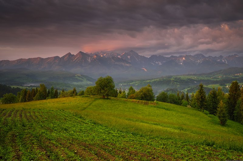 #landscape #panoramic #photo #nikon #poland #adventure #sunrise #mountains #clauds #storm #sky Landscape after the stormphoto preview
