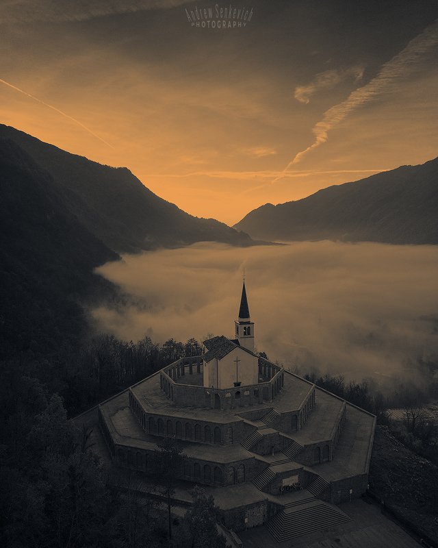 slovenia, mist, autumn, sunrise, fog Скоро рассвет...photo preview