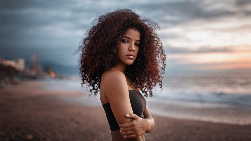 портрет, океан, девушка Naomiphoto preview