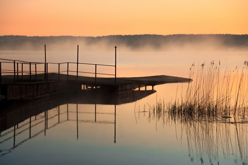 Икша, рассвет Утро на Икшеphoto preview