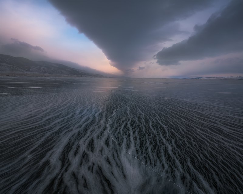 байкал, baikal Frozen Blizzardphoto preview