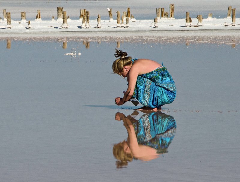 дама, отражение Бубновая дамаphoto preview
