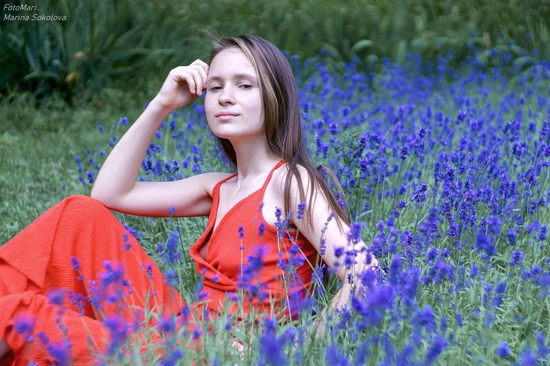 Лилия и лаванда.photo preview