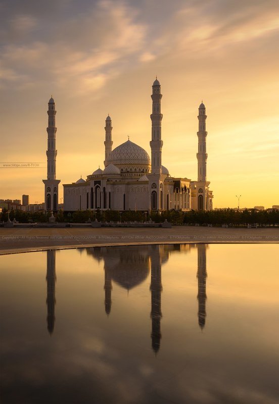 capriccio, photoartist, каприччио, фотохудожник, veduta, ведута, нур-султан, nur-sultan, астана, казахстан, артем мирный, astana, kazakhstan, artyom mirniy, хазрет султан, мечеть, hazret sultan, mosque Мечеть Хазрет Султанphoto preview