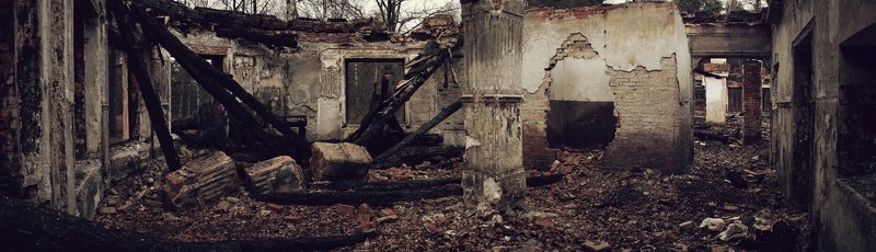 апокалипсис, дом, индастриал, пожар, разруха старый домphoto preview