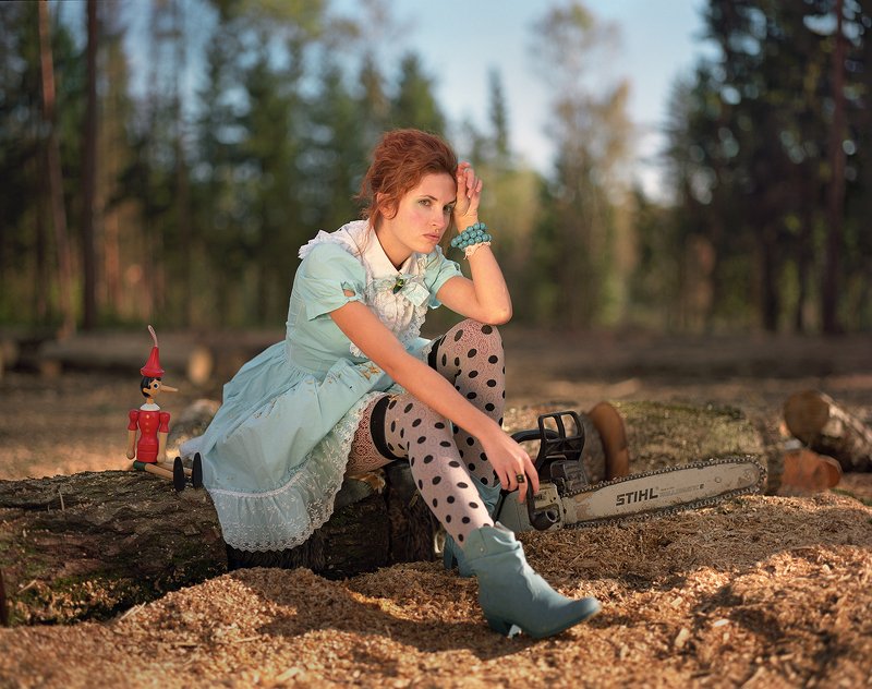 плёнка, medium format, постановочная фотография, романтика, жанровый портрет, июнь, природа Находка...photo preview