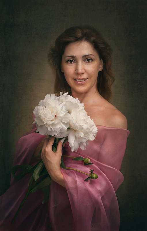 девушка женщина студия портрет шатенка Еленаphoto preview