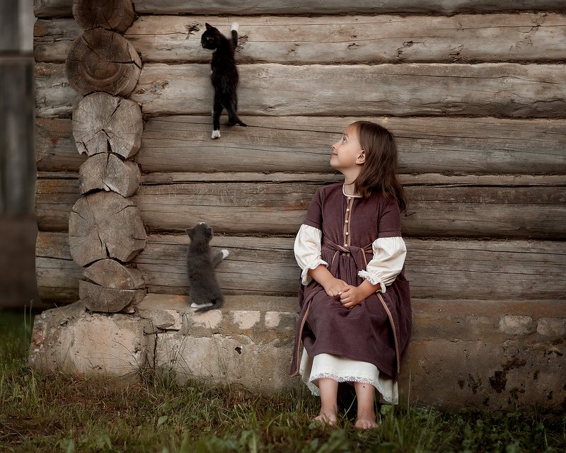 семейноефото Марьяна и котята-акробатыphoto preview