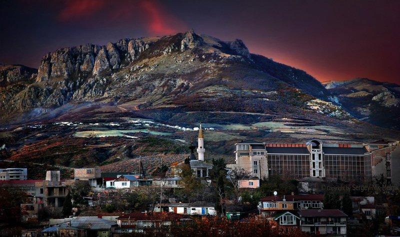 каменные-монстры-крыма, горы, скалы, водопад, джур-джур, зеленогорье, панагия, алушта, демерджи, крым, симеиз, чатырдаг Горный аул XXI векаphoto preview