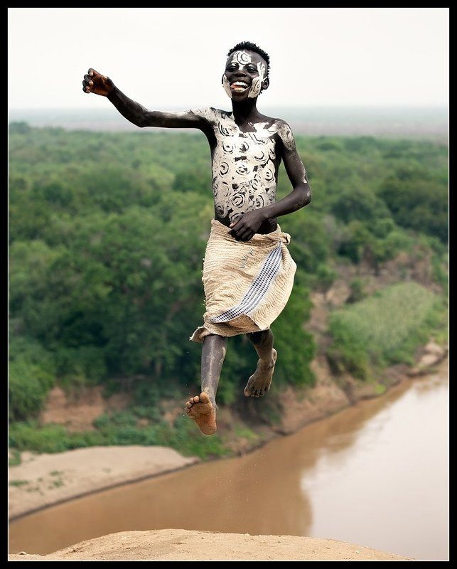 эфиопия, каро, племя, мальчик По ту сторону реки Омо...photo preview