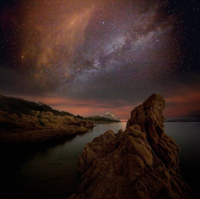 milky way,stars,man Connection With Spacephoto preview