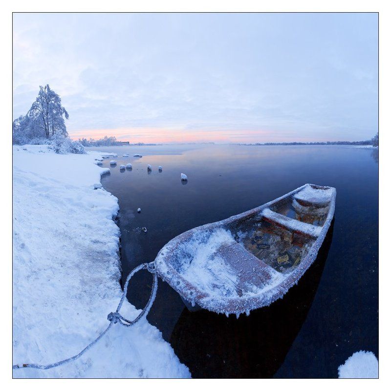 зима, шатура, лодка, озеро, снег О ЛОДКАХ ШАТУРЫ.photo preview