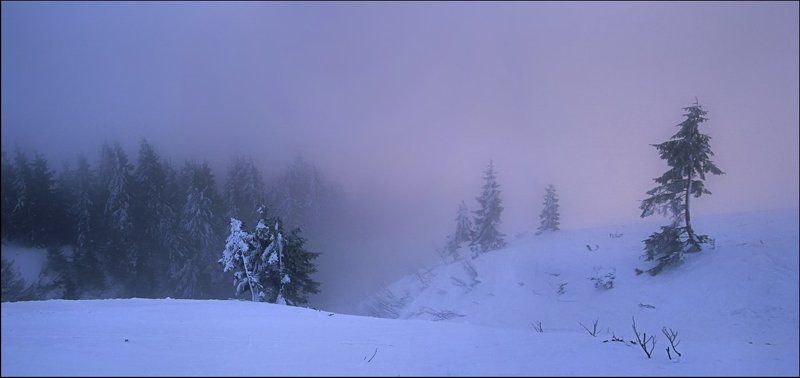 Туманный рассвет в горахphoto preview