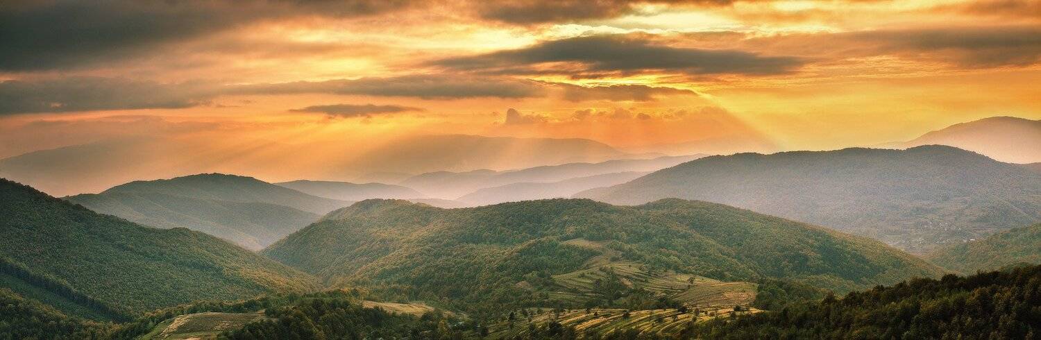 вечер, закарпатье, закат, карпаты, октябрь, осень, Вейзе Максим