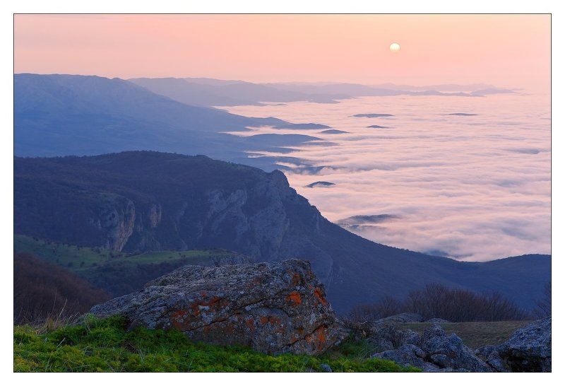 крым, демерджи, рассвет, горы, небеса, облака НЕБЕСА.photo preview