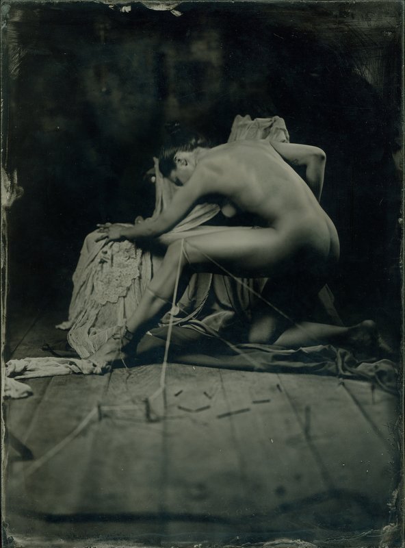 амбротип на стекле wetplate nu ню  no namephoto preview