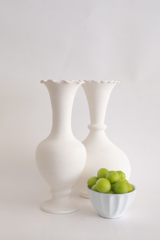 vase,still life,plum,apricot,white, light whitephoto preview