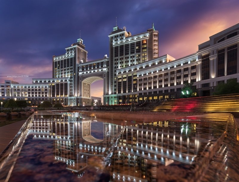 capriccio, photoartist, каприччио, фотохудожник, veduta, ведута, нур-султан, астана, казахстан, артем мирный, astana, kazakhstan, artyom mirniy, байтерек, bayterek, хан шатыр, свет, никон, d750, казмунайгаз Комплекс административных зданий АО НКphoto preview