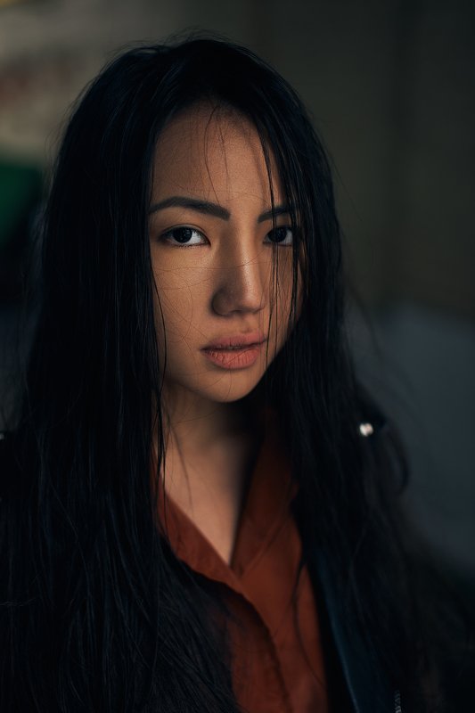 портрет, эмоции, взгляд, красивая, нежно, чувственно, азиатка Мираphoto preview