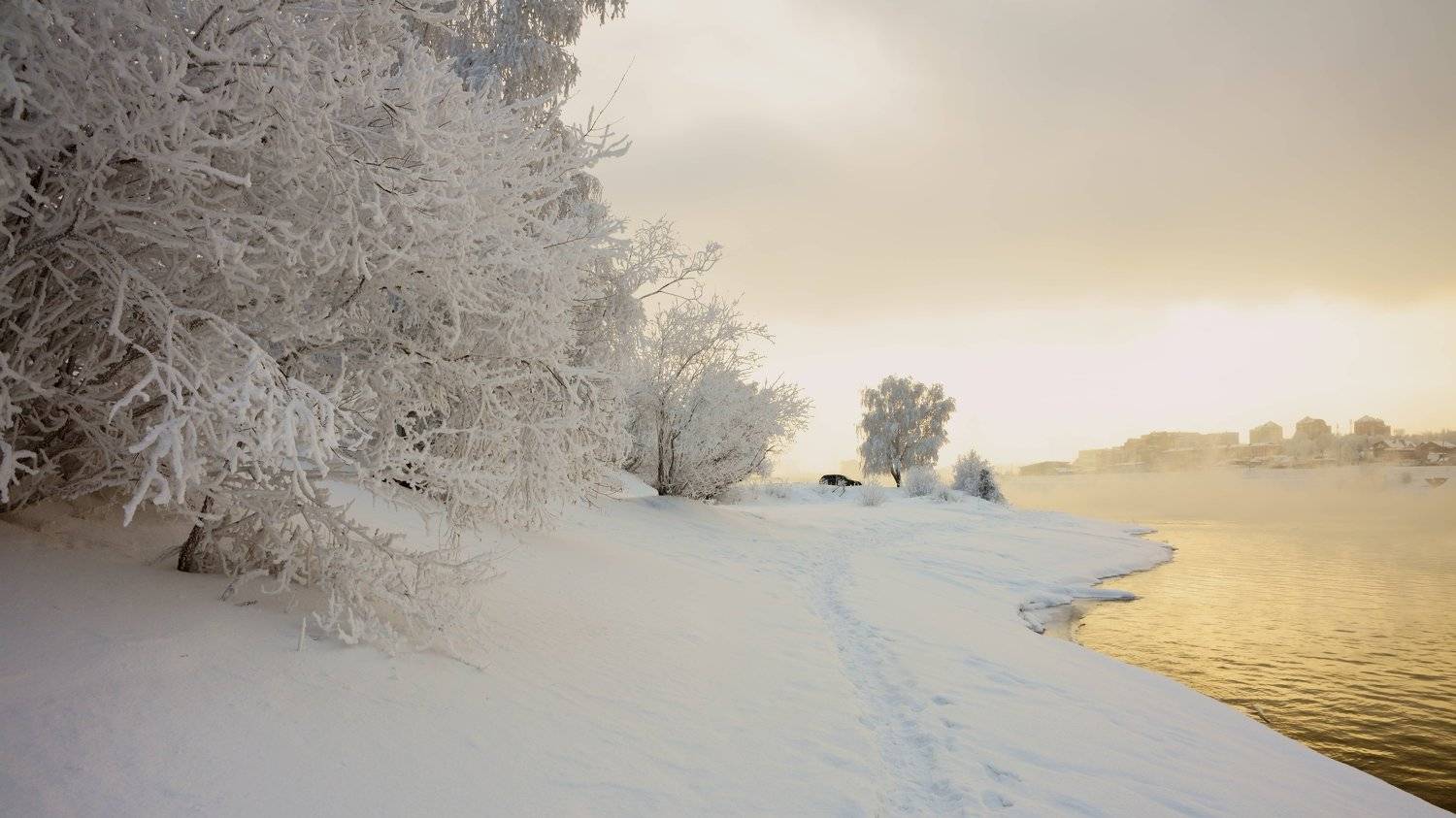 russia, irkutsk, angara, river, winter, rime ice, riverside, tree, city, cityscape, sky, cloud, afternoon, travel, beautiful,, Shin