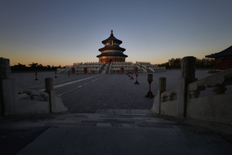 landscapes  храм неба закатphoto preview