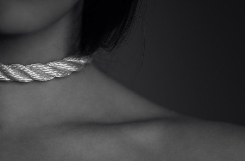 #blackandwhite #conceptual #depression #selfportrait #nude Necklacephoto preview