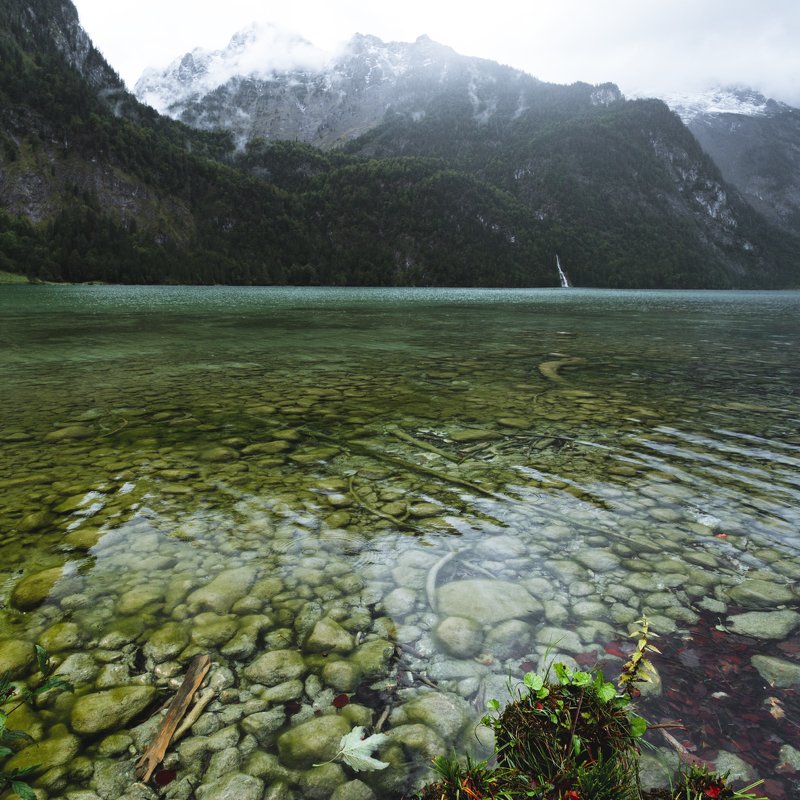 озеро; камни; горы; дождь Вековые камниphoto preview